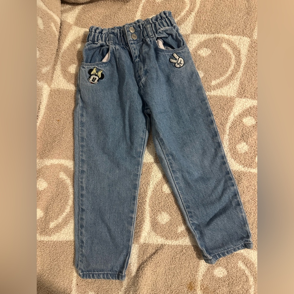 Zara Blue Tapered Denim Jeans